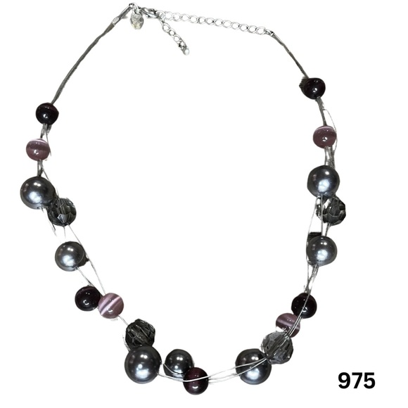 Lia Sophia Jewelry - 975 Lia Sophia Silver and Purple Beaded Necklace